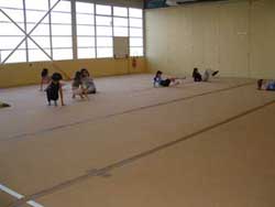 Echauffement dans notre salle de sol